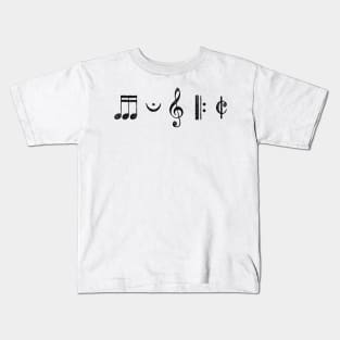 Music in Glyphs Kids T-Shirt